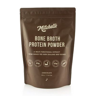 Mitchells Nutrition Bone Broth Protein Powder 500g - Chocolate