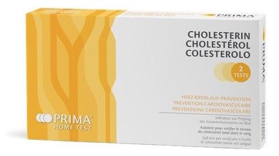Prima Home Test Cholesterol Testkit - 2 Tests