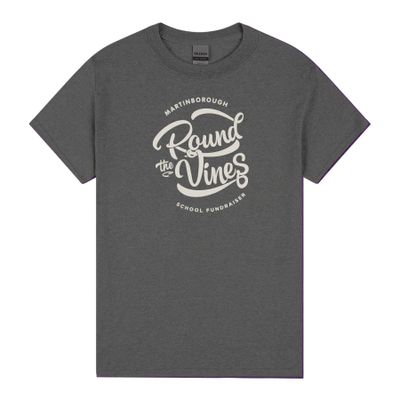 Mens Gilden Tee - Dark Heather / Bone Print