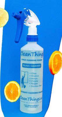 Clean Things Glass Cleaner Spray Bottle Blue (Ready to Use)