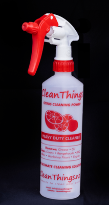 Re-usable empty Spray Bottle Red Heavy Duty Cleaner screenprint​