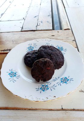 Fudgy Chocolate Cookies - Vegan, GF, DF