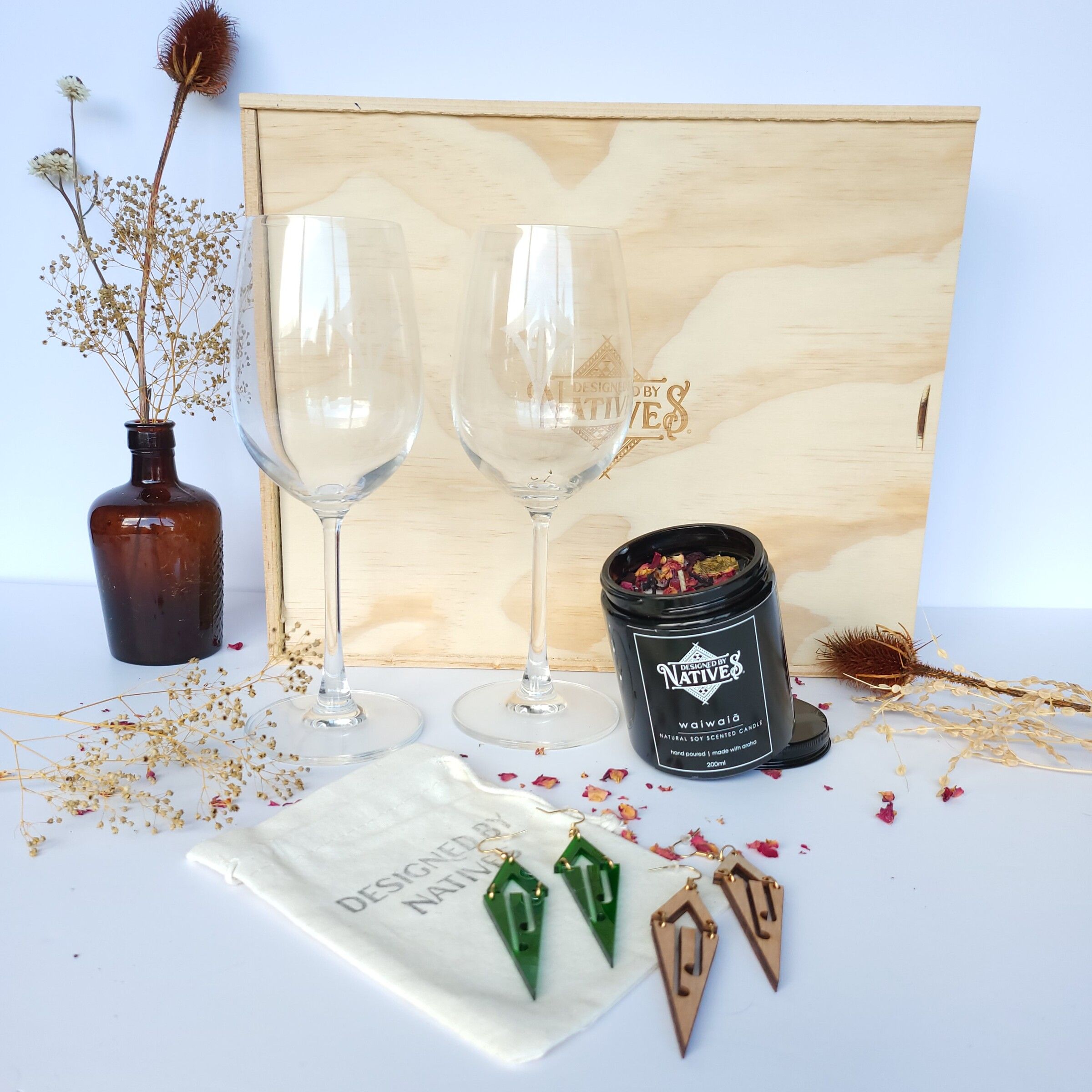Luxury Glass Wine Glass Gift Set