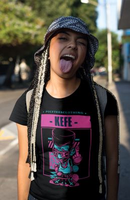 KEFE Womans Black T-shirt