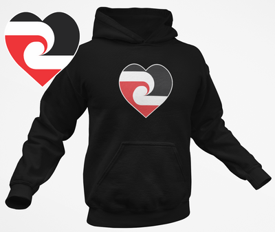 Tino Heart Black Hoodie