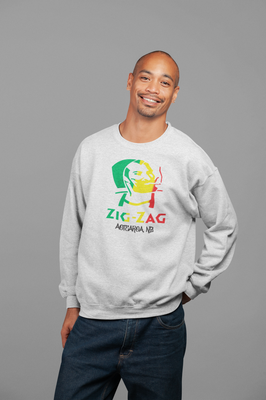 Zig Zag Aotearoa NZ White Marle Sweatshirt