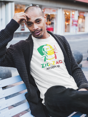 Rasta ZigZag Aotearoa NZ White T-Shirt