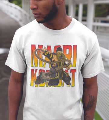 Maori Kombat Scorps White T-Shirt