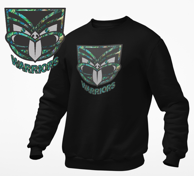 Paua Warriors Black Sweatshirt