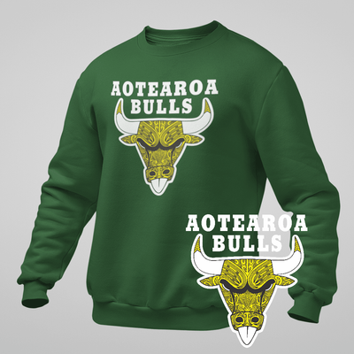 Yellow Aotearoa Bulls Green Sweatshirt