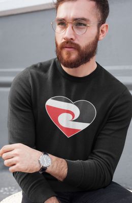 Tino Heart Black Sweatshirt