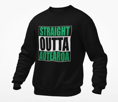 Blue or Red or Green or Pink S.O.A Black Sweatshirt