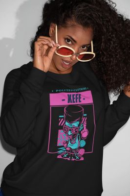 KEFE Black Womans Sweatshirt