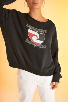 Remember the Kaupapa Womans Black Sweatshirt