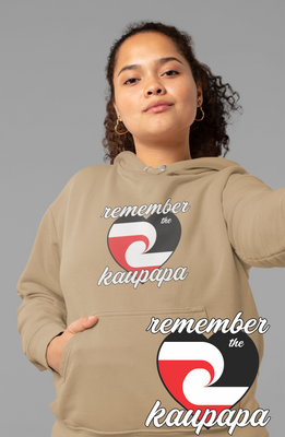 Remember The Kaupapa Camel Colour Womans Hoodie