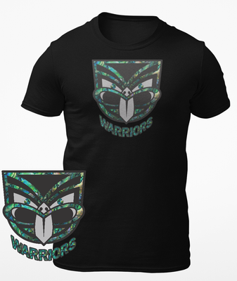 Paua Warriors Black T-Shirt