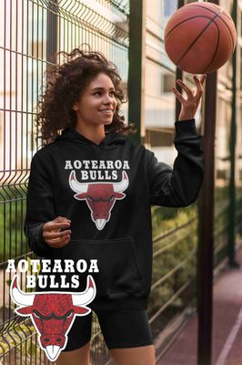 Red Aotearoa Bulls Hoodie Womans