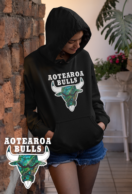 Paua Aotearoa Bulls Womans Hoodie