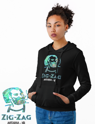 Paua ZigZag Aotearoa NZ Womans Hoodie