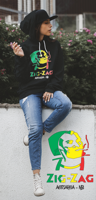 Rasta ZigZag Aotearoa NZ Hoodie Womans