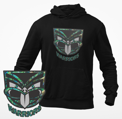 Paua Warriors Black Hoodie