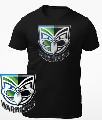 1 Two Colour Warriors Black T-Shirt