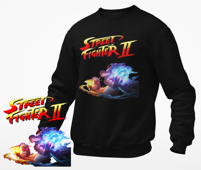 Ryu Vs Ken Black Sweatshirt