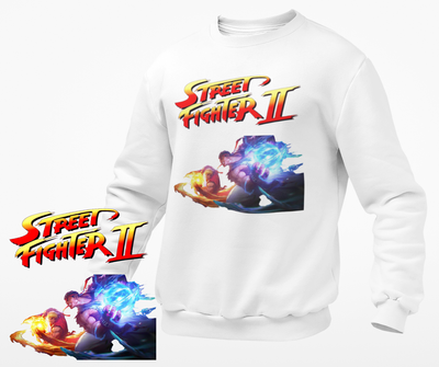 Ryu Vs Ken White Sweatshirt