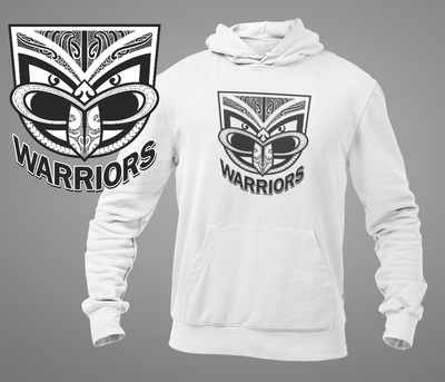 1 The Warrior White Hoodie