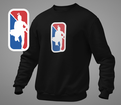 Taiaha NBA Logo Black Sweatshirt