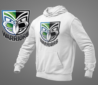 2 Colour Warrior White Hoodie