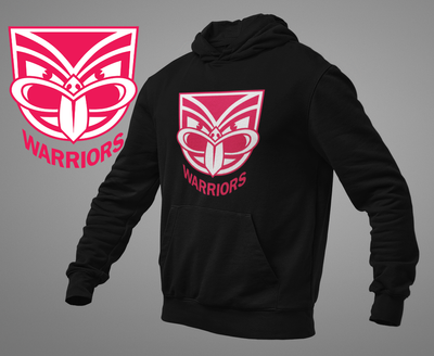 Pink Warrior Black Hoodie