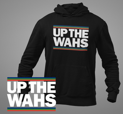 1 Up The Wahs Black Hoodie