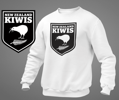 Kiwis Rugby League White Sweatshirt