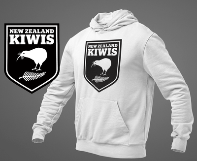 Kiwis Rugby League White Hoodie