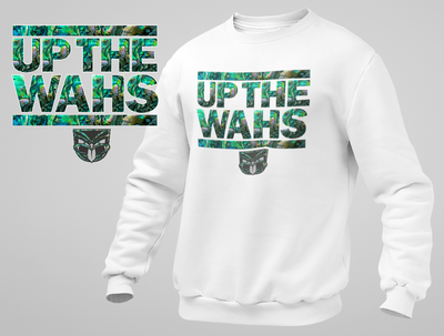 1 Paua Up The Wahs White Sweatshirt