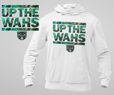 1 Paua Up The Wahs White Hoodie