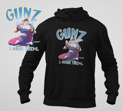 Chun-Li Gunz Black Hoodie