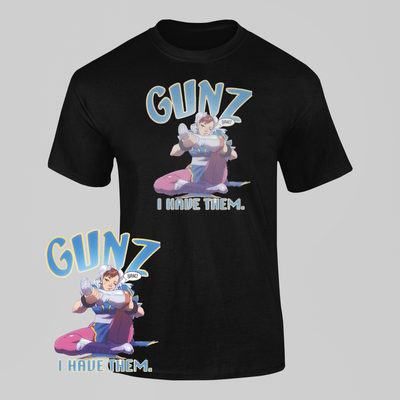 Chun-Li Gunz Black T-Shirt