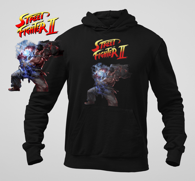 Ryu SF2 Black Sweatshirt