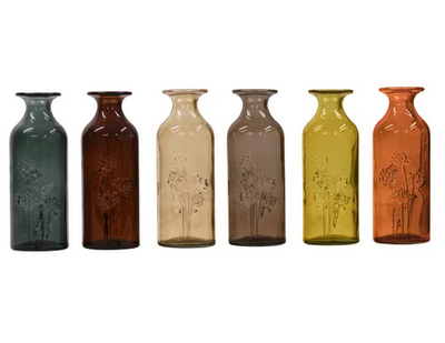flair coloured glass vases