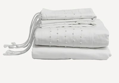 embelli 100% linen pillowcase pair - white