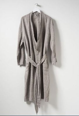 dressing gown beau mens linen