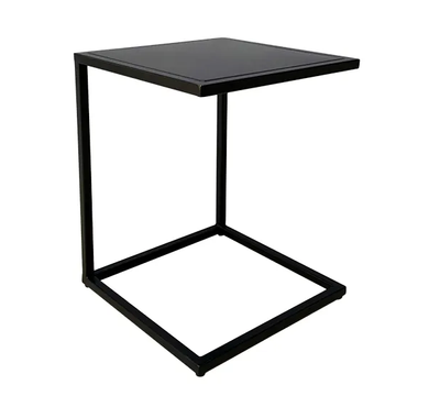 square side table black 51cmH