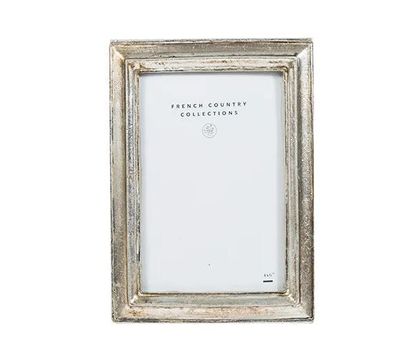 photo frame bevelled silver 4x6