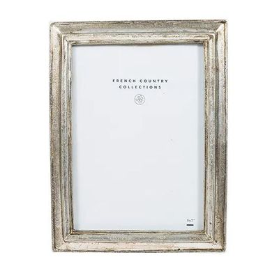 photo frame bevelled silver 5x7