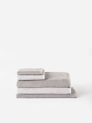 hand towel stripe organic cotton