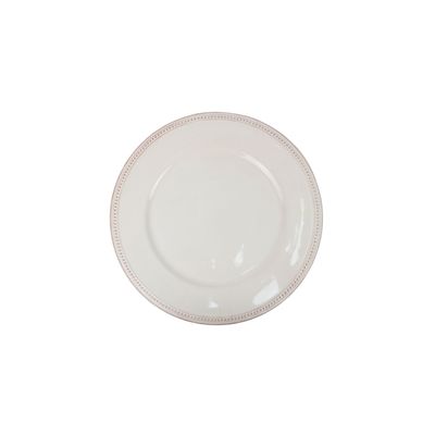 plate perla dining white