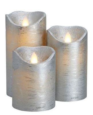 candle sara sirius silver