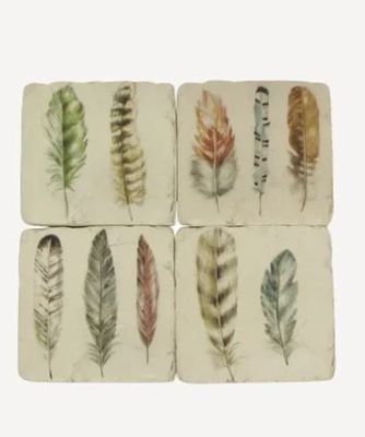 coasters feather